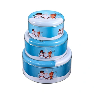 round metal gift box